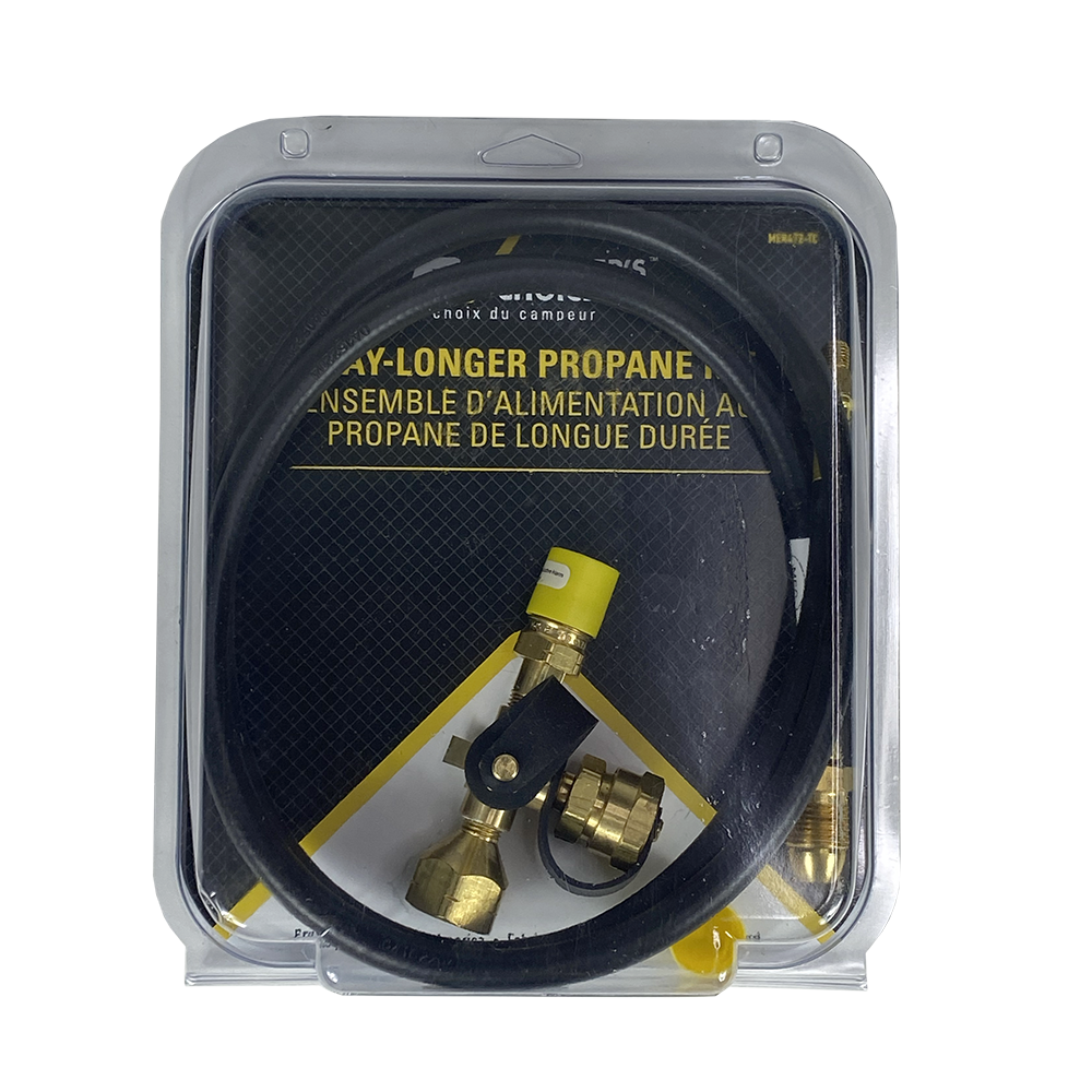 RV Propane Tank Adapter With Gauge Universal Fit - POL Style - RecPro